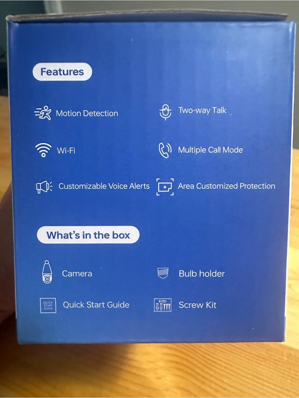White Smart PT Wi‑Fi Indoor Camera - 2MP Ultra HD